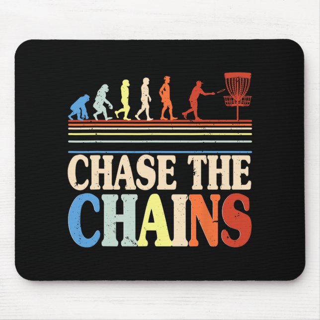 Disc Golf Chase The Chains  Mouse Mat (Front)