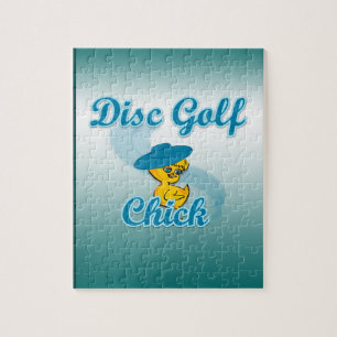 Disc Golf Chick #3 Jigsaw Puzzle
