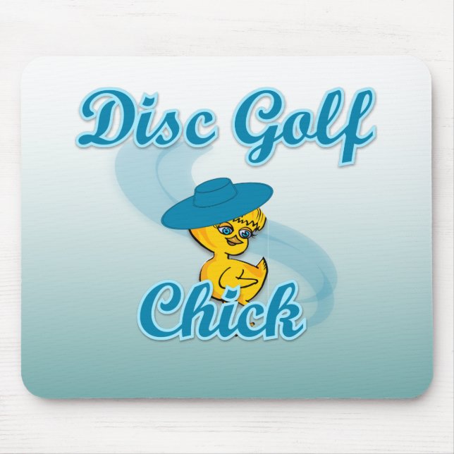 Disc Golf Chick #3 Mouse Mat (Front)