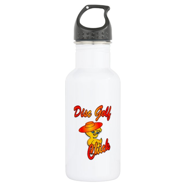 Disc Golf Chick #5 532 Ml Water Bottle (Front)