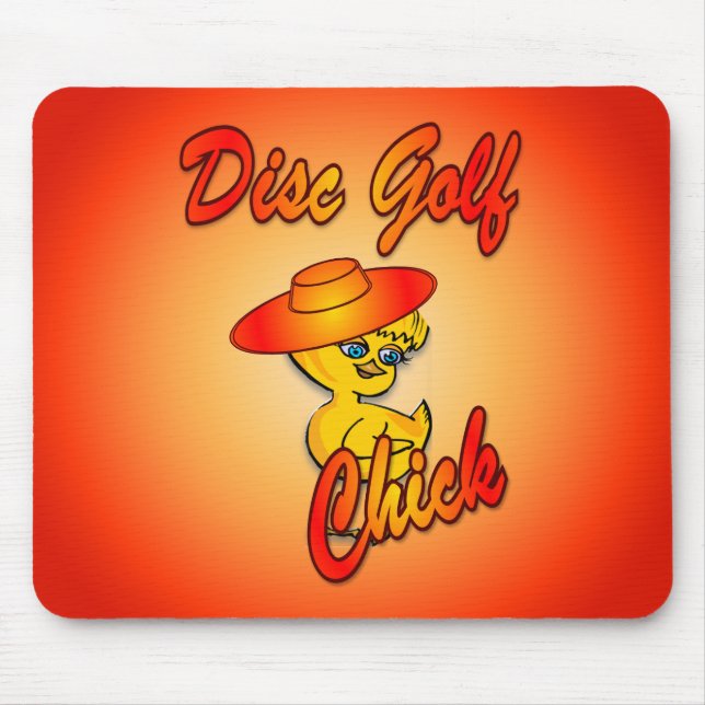 Disc Golf Chick #5 Mouse Mat (Front)