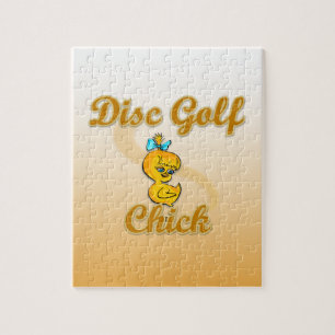 Disc Golf Chick Jigsaw Puzzle