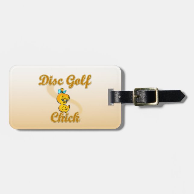 Disc Golf Chick  Luggage Tag (Front Horizontal)