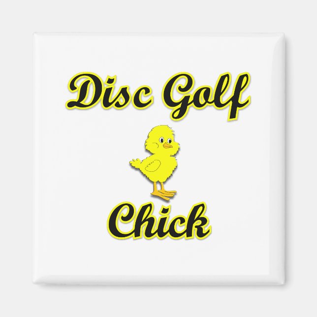 Disc Golf Chick Magnet (Front)