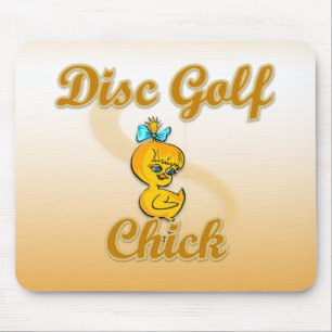 Disc Golf Chick  Mouse Mat