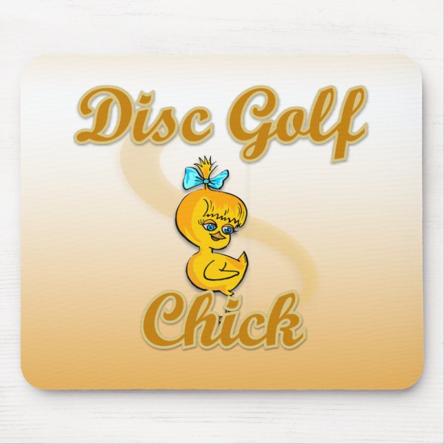 Disc Golf Chick  Mouse Mat (Front)