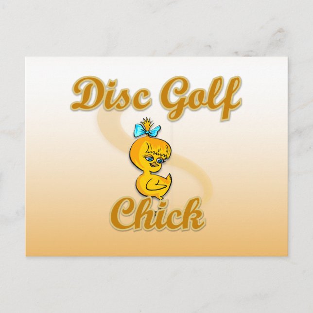 Disc Golf Chick  Postcard (Front)