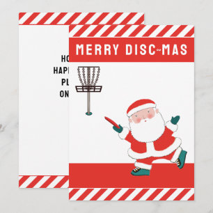 Disc Golf Christmas Holiday Card