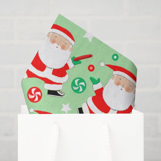 Disc Golf Christmas Holiday Gift Tissue Paper (Gift Bag)