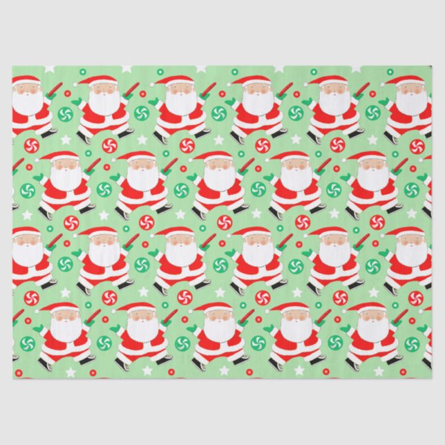 Disc Golf Christmas Holiday Gift Tissue Paper (Front)