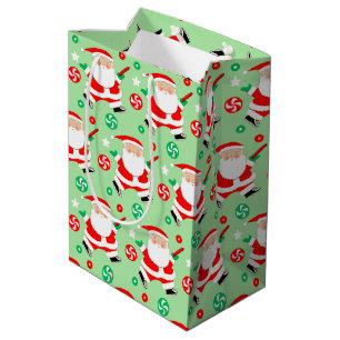 Disc Golf Christmas Holiday Medium Gift Bag