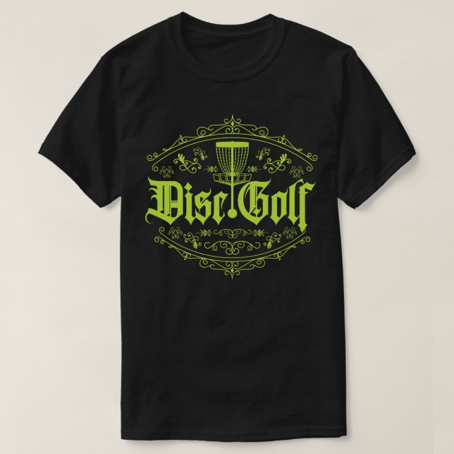Disc Golf Classic Green T-Shirt (Design Front)