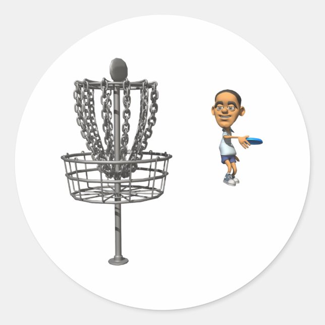 Disc Golf Classic Round Sticker (Front)