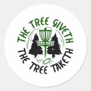 Disc Golf Classic Round Sticker