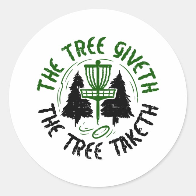 Disc Golf Classic Round Sticker (Front)
