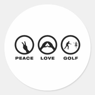 Disc Golf Classic Round Sticker