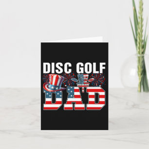 Disc Golf Dad 4th Of July Costume Player Matching  Card