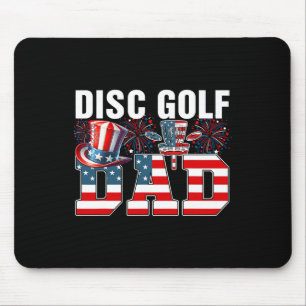 Disc Golf Dad 4th Of July Costume Player Matching Mouse Mat