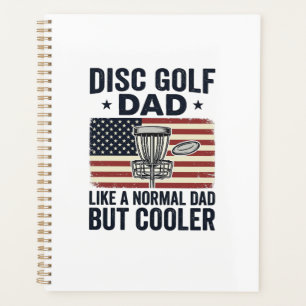 Disc Golf Dad Vintage Flag Funny Shirt Design_1 Planner