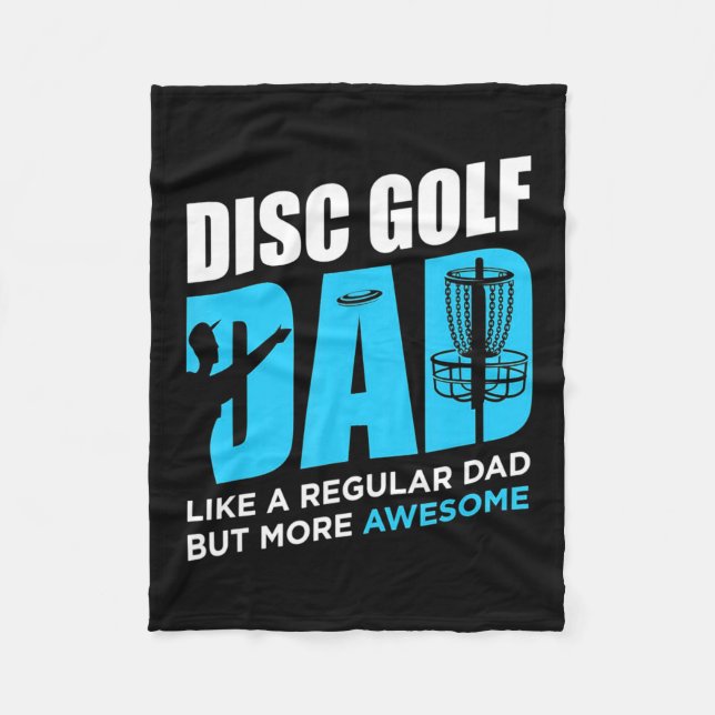 Disc Golf Daddy Fleece Blanket (Front)