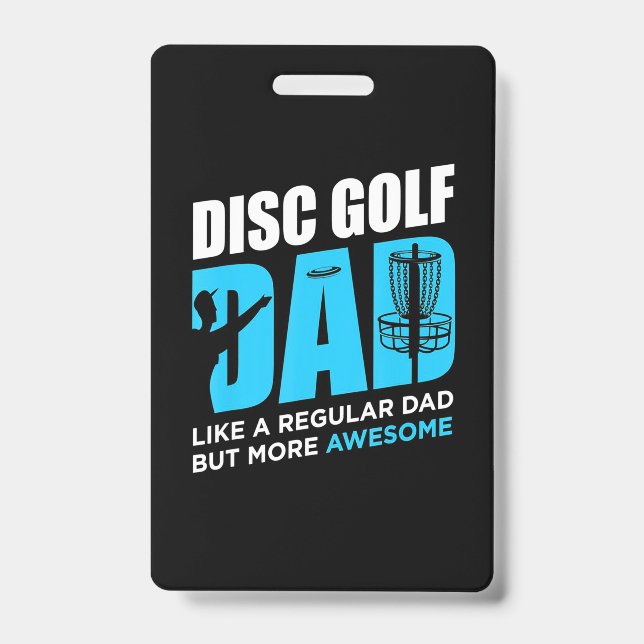 Disc Golf Daddy ID Badge (Front)
