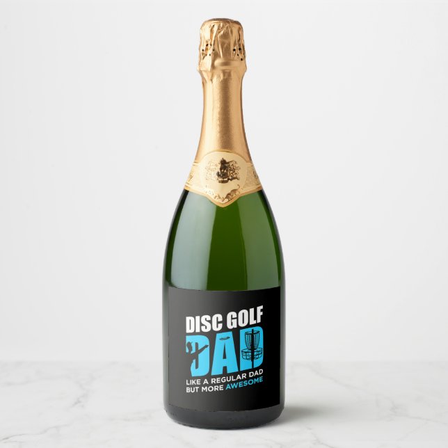 Disc Golf Daddy Sparkling Wine Label (Front)