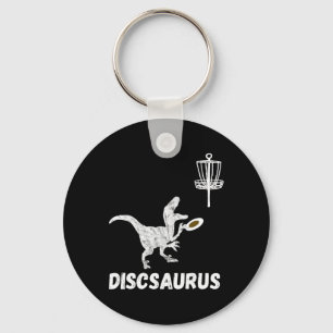 Disc Golf Dinosaur Frolfing T-rex Dino Funny Disc  Key Ring