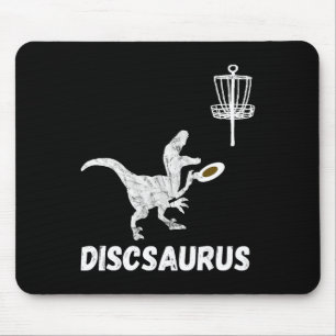 Disc Golf Dinosaur Frolfing T-rex Dino Funny Disc  Mouse Mat