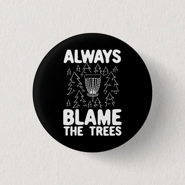 Disc Golf Disc Basket Gift 3 Cm Round Badge (Front)