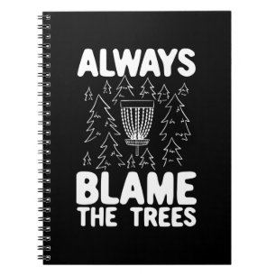 Disc Golf Disc Basket Gift Notebook