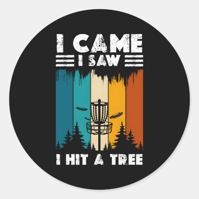 Disc Golf Disc Golf Classic Round Sticker (Front)