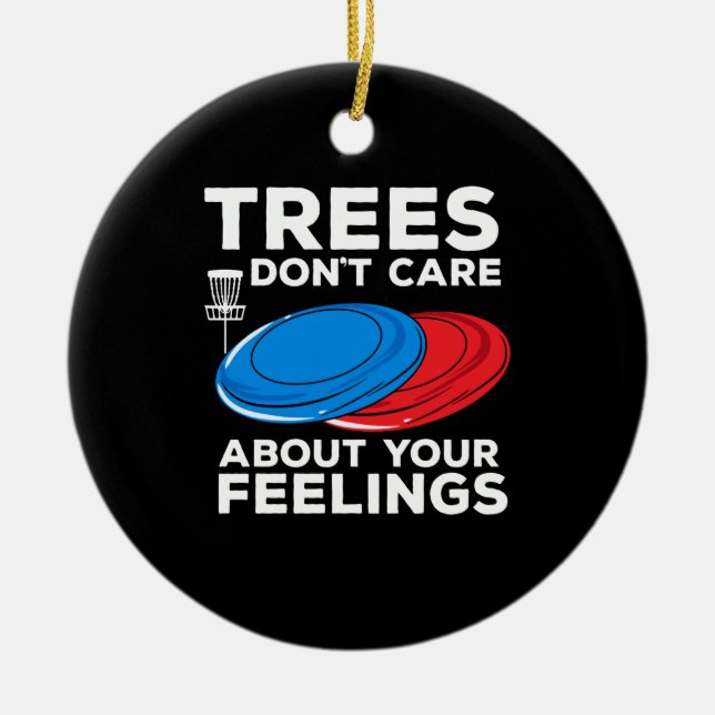 Disc Golf Disc Golf Frisbee Ceramic Tree Decoration (Front)