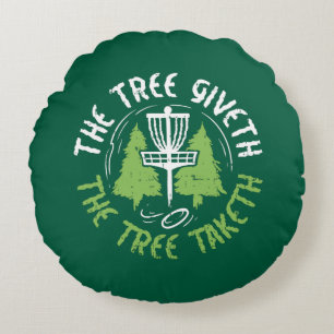 Disc Golf Disc Golf Player Gift Round Cushion