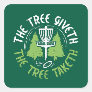 Disc Golf Disc Golf Player Gift Square Sticker