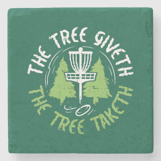 Disc Golf Disc Golf Player Gift Stone Coaster (Front)