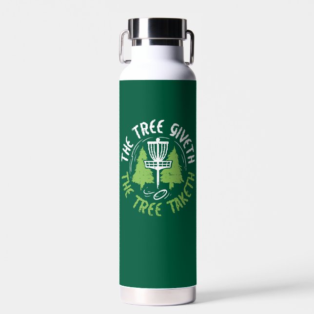Disc Golf Disc Golf Player Gift Water Bottle (Front)