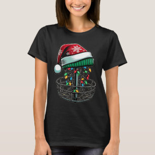 Disc Golf Disc Golfing Disc Golfer Christmas Hat X T-Shirt
