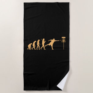 Disc Golf Evolution Beach Towel