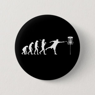 Disc Golf Evolution Disc Golf Gifts 6 Cm Round Badge