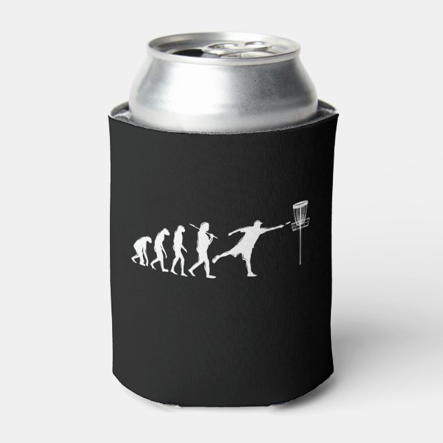 Disc Golf Evolution Disc Golf Gifts Can Cooler (Can Front)