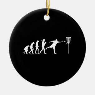 Disc Golf Evolution Disc Golf Gifts Ceramic Tree Decoration
