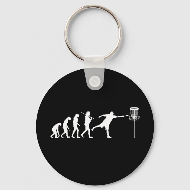 Disc Golf Evolution Disc Golf Gifts Key Ring (Front)