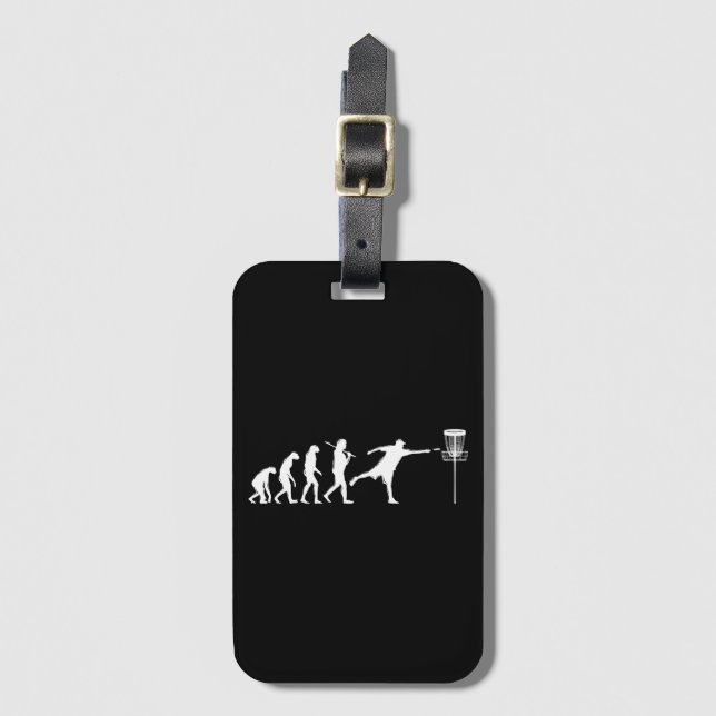 Disc Golf Evolution Disc Golf Gifts Luggage Tag (Front Vertical)