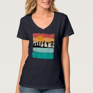Disc Golf Evolution Disc Golf Player Flying Disc G T-Shirt