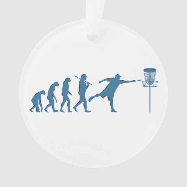 Disc Golf Evolution - Fun Gift for Disc Golfer Ornament (Front)