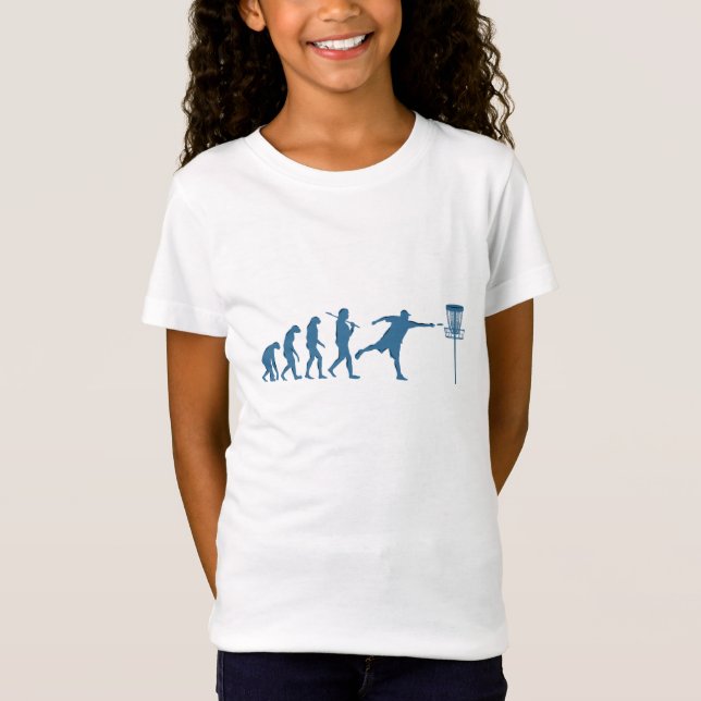 Disc Golf Evolution - Fun Gift for Disc Golfer T-Shirt (Front)