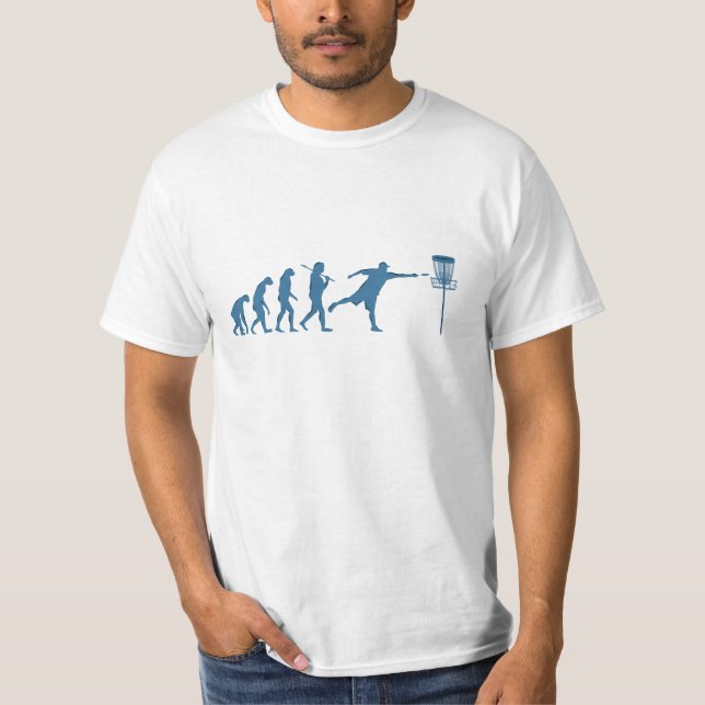 Disc Golf Evolution - Fun Gift for Disc Golfer T-Shirt (Front)
