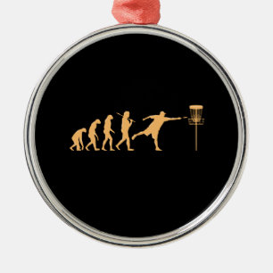 Disc Golf Evolution Metal Tree Decoration