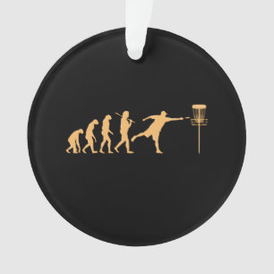 Disc Golf Evolution Ornament