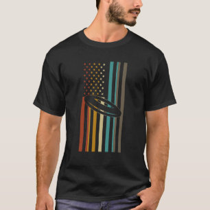 Disc Golf Flag Retro Disc Golf Player Sport T-Shirt